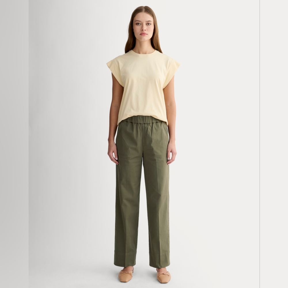 EVERLANE Easy Pant - Small - Kalamata Olive